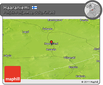 Physical Panoramic Map of Haaraniemi