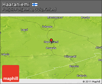 Physical Panoramic Map of Haaraniemi