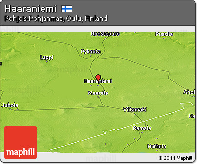 Physical Panoramic Map of Haaraniemi