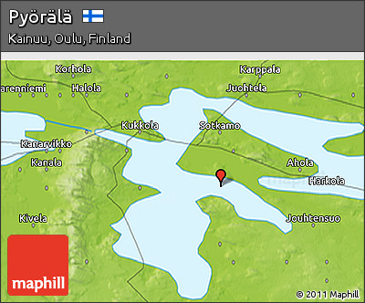 Physical 3D Map of Pyörälä