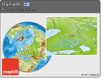 Physical Location Map of Itäniemi