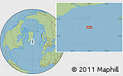 Savanna Style Location Map of the area around 64° 0' 52" N, 29° 40' 29" W