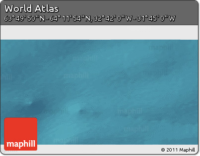 Satellite 3D Map of the Area around 64° 0' 52" N, 32° 13' 30" W