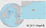 Gray Location Map of the area around 64° 0' 52" N, 32° 13' 30" W