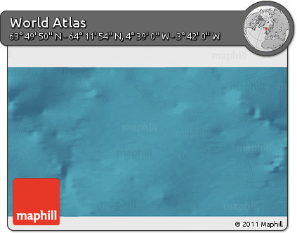 Satellite 3D Map of the Area around 64° 0' 52" N, 4° 10' 30" W