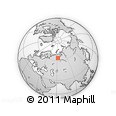 Outline Map of the Area around 64° 0' 52" N, 62° 7' 30" E, rectangular outline