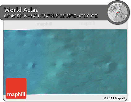 Satellite 3D Map of the Area around 64° 0' 52" N, 6° 1' 30" E