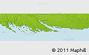 Physical Panoramic Map of the area around 64° 0' 52" N, 89° 10' 30" W