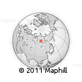 Outline Map of the Area around 64° 20' 33" N, 105° 28' 29" E, rectangular outline