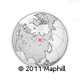 Outline Map of the Area around 64° 20' 33" N, 107° 10' 30" E, rectangular outline