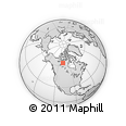 Outline Map of the Area around 64° 20' 33" N, 107° 52' 30" W, rectangular outline