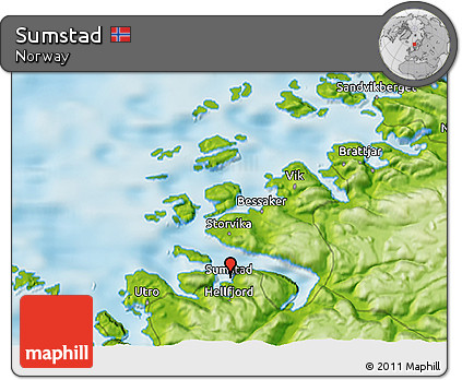 Physical 3D Map of Sumstad