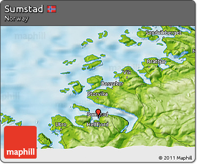 Physical 3D Map of Sumstad