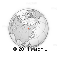 Outline Map of the Area around 64° 20' 33" N, 118° 13' 29" E, rectangular outline