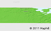 Political Panoramic Map of the area around 64° 20' 33" N, 118° 4' 29" W