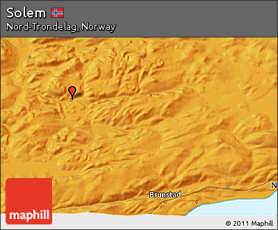 Political 3D Map of Solem