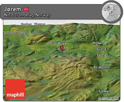 Satellite 3D Map of Jørem