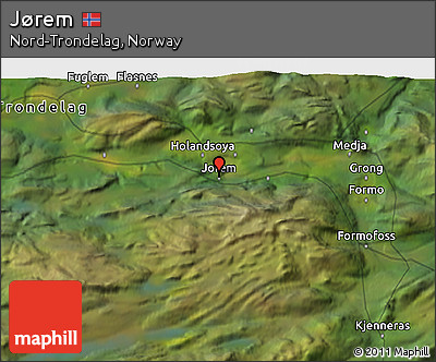 Satellite 3D Map of Jørem