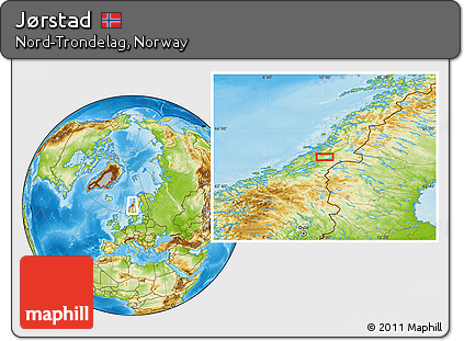 Physical Location Map of Jørstad
