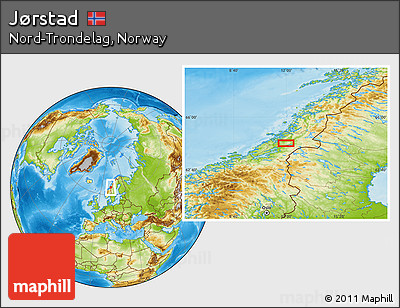 Physical Location Map of Jørstad
