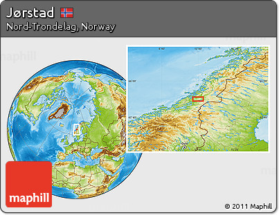 Physical Location Map of Jørstad