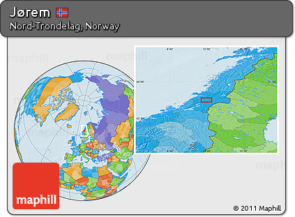 Political Location Map of Jørem