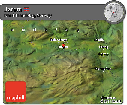 Satellite Map of Jørem