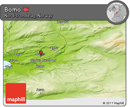 Physical 3D Map of Bomo