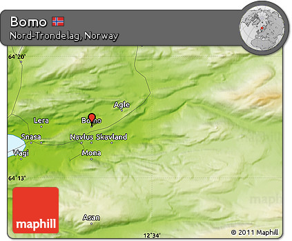 Physical Map of Bomo