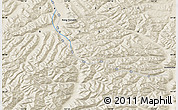 Shaded Relief Map of the area around 64° 20' 33" N, 133° 31' 30" E