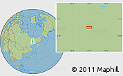 Savanna Style Location Map of the area around 64° 20' 33" N, 142° 1' 30" E