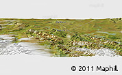 Satellite Panoramic Map of the area around 64° 20' 33" N, 147° 58' 29" E