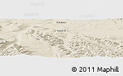 Shaded Relief Panoramic Map of the area around 64° 20' 33" N, 147° 58' 29" E