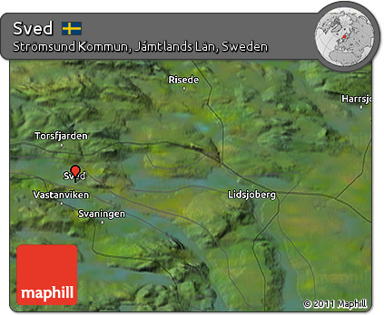 Satellite 3D Map of Sved