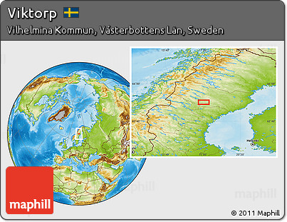 Physical Location Map of Viktorp