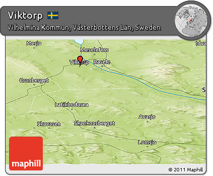 Physical Panoramic Map of Viktorp