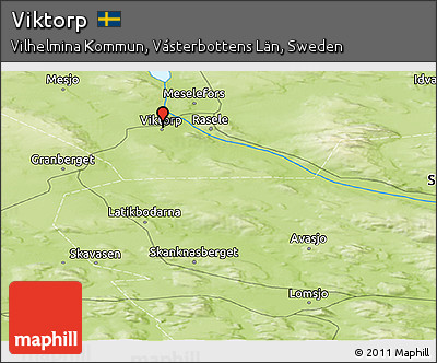Physical Panoramic Map of Viktorp