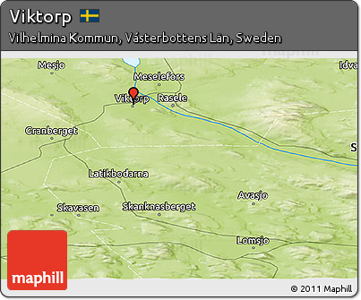 Physical Panoramic Map of Viktorp