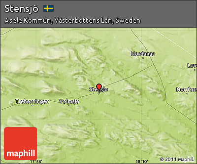 Physical Map of Stensjö