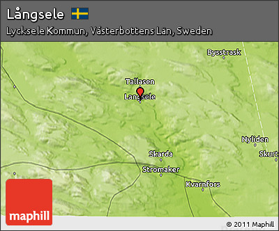 Physical 3D Map of Långsele