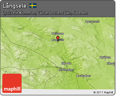 Physical 3D Map of Långsele