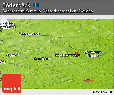 Physical Panoramic Map of Söderbäck