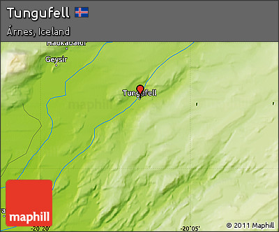 Physical Map of Tungufell