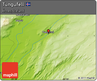 Physical Map of Tungufell