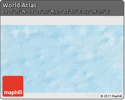 Physical 3D Map of the Area around 64° 20' 33" N, 22° 10' 29" E