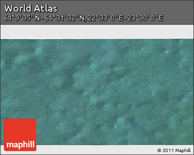 Satellite 3D Map of the Area around 64° 20' 33" N, 23° 1' 29" E