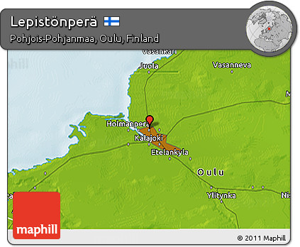Physical 3D Map of Lepistönperä