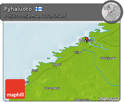 Physical 3D Map of Pyhäluoto