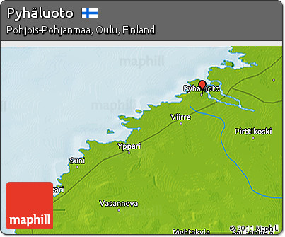 Physical 3D Map of Pyhäluoto