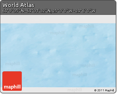 Physical 3D Map of the Area around 64°&nbsp;20'&nbsp;33"&nbsp;N,&nbsp;24°&nbsp;34'&nbsp;30"&nbsp;W